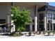 Outdoor dining area with a view of a restaurant or wine bar at 2836 Cherry St, Denver, CO 80207