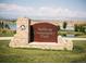 Stone sign for Anthem Community Park with mountain views in the background at 3436 W 154Th Ave, Broomfield, CO 80023