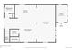 First floor plan showing layout of kitchen, living room, dining room, bathroom, and foyer at 449 S Humboldt St, Denver, CO 80209