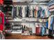 Spacious walk-in closet with custom shelving and ample storage for clothing and accessories at 449 S Humboldt St, Denver, CO 80209