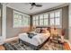 Cozy bedroom with large windows, neutral tones, and hardwood floors at 840 S Corona St, Denver, CO 80209