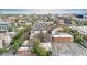 This is an aerial shot of the city buildings at 624 E 18Th Ave # 3, Denver, CO 80203