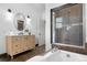Bathroom featuring a soaking tub and shower stall at 624 E 18Th Ave # 3, Denver, CO 80203