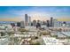 Breathtaking city skyline view showcases Denver's modern architecture, capturing the vibrant cityscape against a colorful sky at 624 E 18Th Ave # 3, Denver, CO 80203