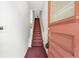 Carpeted staircase inside the unit at 624 E 18Th Ave # 3, Denver, CO 80203