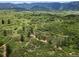 Expansive view of lush greenery, scattered trees, and distant mountains, promising a tranquil escape at 8821 S Perry Park Rd, Larkspur, CO 80118