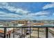 Breathtaking city skyline view from the balcony with mountains in the distance at 1777 Larimer St # 2201, Denver, CO 80202