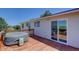 Outdoor deck with hot tub at 45321 Summit Rd, Parker, CO 80138