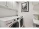 Convenient laundry room with LG washer and dryer, and ample storage at 544 Monroe St, Denver, CO 80206