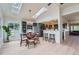 Cozy dining room with a stylish light fixture, skylights, and an open layout, blending modern design at 5855 Rustic Knolls Dr, Boulder, CO 80301