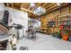 Finished basement workshop with plenty of storage and tools at 10443 Skyreach Way, Highlands Ranch, CO 80126