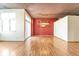 Bright dining room with hardwood floors and a large window at 290 W 12Th Ave # 401, Denver, CO 80204