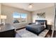 Comfortable bedroom with a large window view, cozy bed, and stylish decor, creating a serene and inviting atmosphere at 9629 Silent Hills Ln, Lone Tree, CO 80124