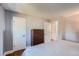 Bedroom with wood floors, double closets, and neutral walls at 2808 S Fundy St, Aurora, CO 80013