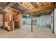 Unfinished basement with exposed beams at 12502 E Harvard Cir, Aurora, CO 80014
