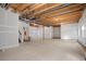 Open unfinished basement with wrapped walls and exposed ceiling at 5584 Moosehead Cir, Longmont, CO 80504