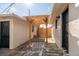Beautiful pergola that connects two buildings with a nice wooden fence in the background at 1360 Wolff St, Denver, CO 80204