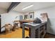 Bright hobby room with a built in workbench and crafting supplies at 2605 Cactus Cir, Golden, CO 80401