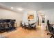 Open concept dining area with hardwood flooring and a view into the kitchen at 8095 E Colorado Ave # 5, Denver, CO 80231
