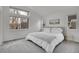 Serene bedroom with large windows, plush carpeting, and soft white linens creating a comfortable retreat at 740 Boxwood Ln, Longmont, CO 80503