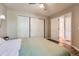 Comfortable main bedroom with closet and en-suite bathroom at 13704 E Lehigh Ave # D, Aurora, CO 80014