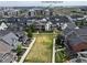 Aerial view of 5434 N Xenia St near Northfield Highschool, showcasing the neighborhood at 5434 N Xenia St, Denver, CO 80238