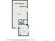 Floor plan of basement with recreation room, bathroom, and bedroom featuring dimensions at 5434 N Xenia St, Denver, CO 80238