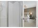 Ensuite bathroom with a tiled shower stall, offering modern convenience and functionality at 2587 Foothills Canyon Ct, Highlands Ranch, CO 80129