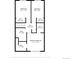 Second floor plan features bedrooms, bathrooms, walk-in closets, and hall at 2587 Foothills Canyon Ct, Highlands Ranch, CO 80129