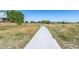 A concrete walking path through the field with some grassland along its sides and a sunny sky above at 5667 W 109Th Cir, Westminster, CO 80020