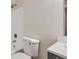 Clean bathroom with shower, tub and modern fixtures at 909 S Dawson Way # 2, Aurora, CO 80012