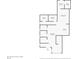 Floor plan of a condo unit showing a kitchen, sitting room, bathroom, and storage at 4383 Tennyson St # 1A, Denver, CO 80212