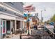 Street view of people dining outside Brewery Bar and Restaurant at 869 Bluestem Ln, Louisville, CO 80027