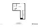 First floor plan with bathroom, living room and storage at 5527 W 11Th Pl, Lakewood, CO 80214