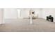 Spacious finished basement featuring neutral carpet, ample space for seating, and lots of natural light at 5831 Galena St, Denver, CO 80238