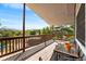 Relax on this spacious back deck with stunning views of the surrounding landscape at 5115 Bristol St, Arvada, CO 80002