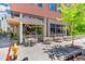 Exterior of Mk Market with sidewalk seating and modern design at 1863 Wazee St # 6B, Denver, CO 80202