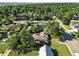 Wide aerial view of property and surrounding neighborhood, showing the well-established landscaping at 4315 S Elati St, Englewood, CO 80110