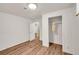 Minimal bedroom featuring a built-in closet and an attached space at 641 E 104Th Pl, Northglenn, CO 80233
