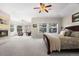 Spacious main bedroom featuring a sitting area, fireplace, and large windows offering serene views at 7425 S Utica St, Littleton, CO 80128
