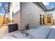 Private backyard with a sauna and exterior access at 3260 Curtis St, Denver, CO 80205