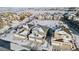 Aerial view of community homes in winter at 23527 E 5Th Pl, Aurora, CO 80018