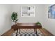Bright home office with wooden desk, modern accents, and natural light at 919 Russell St, Golden, CO 80401