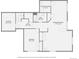 Basement floor plan shows recreation room, bedroom, storage and bath at 2256 S Isabell Ct, Lakewood, CO 80228