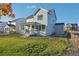 Two-story home with backyard and wooden fence at 1123 Williams Loop, Elizabeth, CO 80107