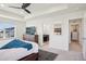 Main bedroom with ensuite bathroom and walk-in closet at 1123 Williams Loop, Elizabeth, CO 80107