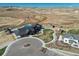 Aerial view of community amenities including pool, clubhouse, and open space at 1143 Williams Loop, Elizabeth, CO 80107
