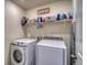 Well-equipped laundry room with washer and dryer at 1143 Williams Loop, Elizabeth, CO 80107