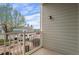 Balcony view featuring siding and a white metal railing at 2662 S Cathay Way # 112, Aurora, CO 80013