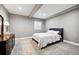 Finished basement bedroom with soft carpet, recessed lights, neutral walls, and ample dresser storage at 156 Chapel Hill Cir, Brighton, CO 80601